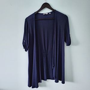 Blue 3/4 length Cardigan